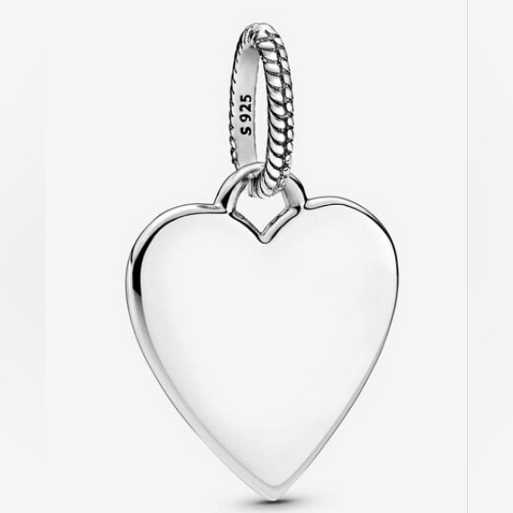 Authentic NEW Pandora Engravable Heart Tag Pendant S925ALE